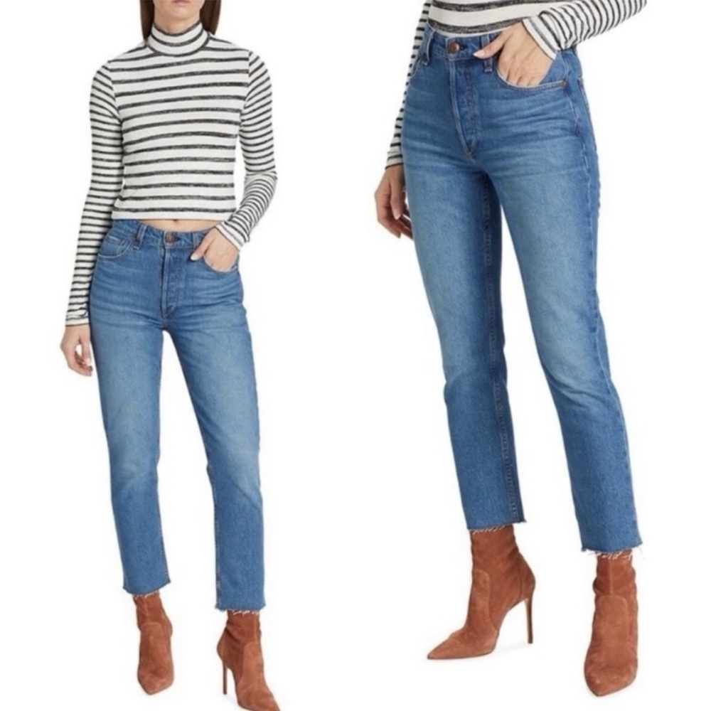 NWT RAG & BONE Nina high-rise ankle cigarette jeans size 26
